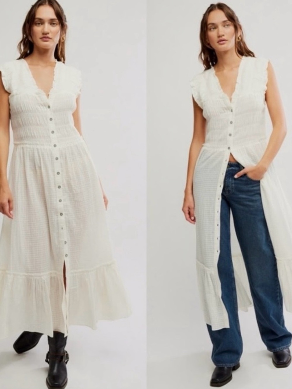 Free People Desert Dazed Midi Dress Size Large - Picture 4 of 12